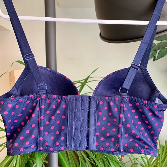 Polka dot push-up bra. 36B - Picture 7 of 9